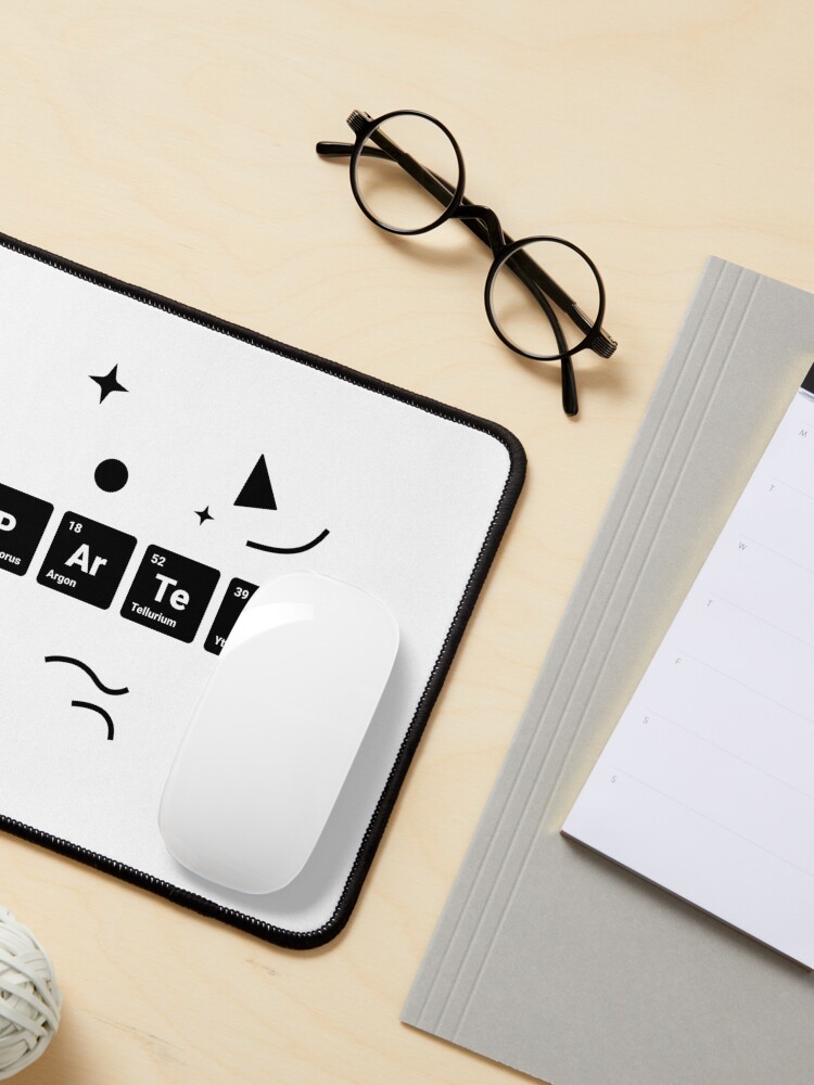 Alternate view of Party! Periodic Table Elements Phosphorus Argon Tellurium Yttrium (Inverted) Mouse Pad