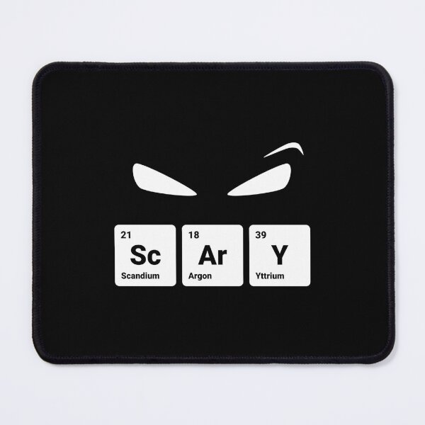 Item preview, Scary! Halloween Eyes Periodic Table Elements Scandium Argon Yttrium designed and sold by science-gifts.