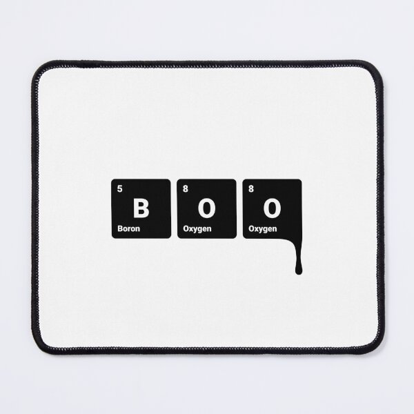 Item preview, BOO! Scary Halloween Periodic Table Elements Boron Oxygen (Inverted) designed and sold by science-gifts.
