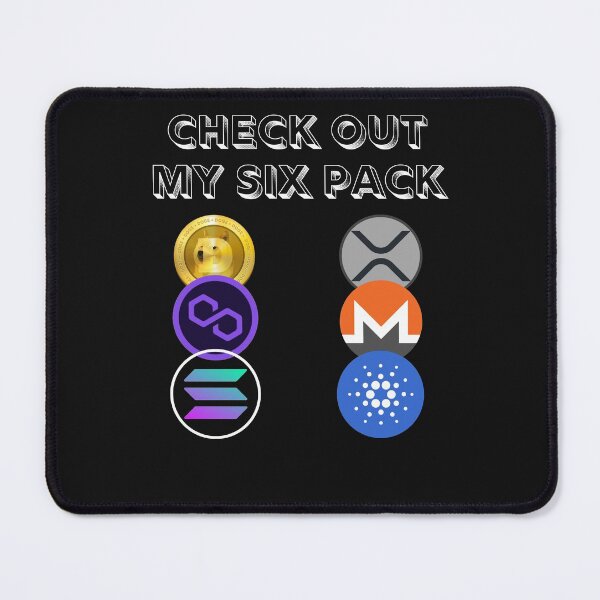 Item preview, Check Out My Six Pack Crypto Design designed and sold by Funny-Tees4U.