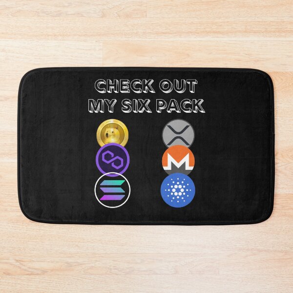 Item preview, Check Out My Six Pack Crypto Design designed and sold by Funny-Tees4U.