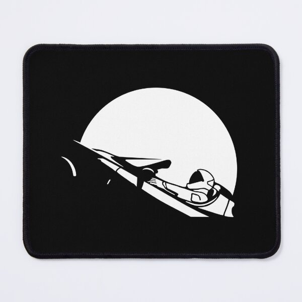Starman In Space Tesla Roadster (Simplified) Mouse Pad