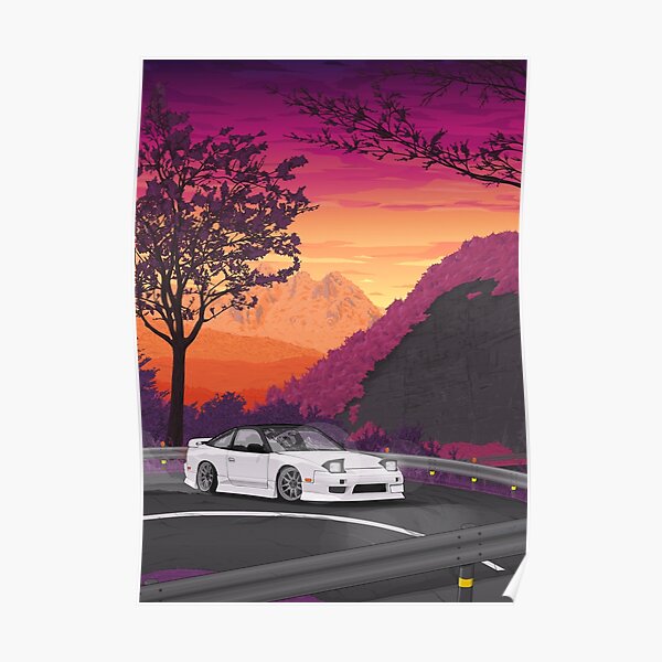 180sx s13 touge drift (240sx 200sx) Poster