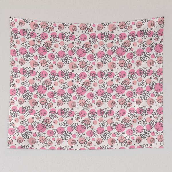 Item preview, Drawn flowers pattern designed and sold by RafaelLima7.