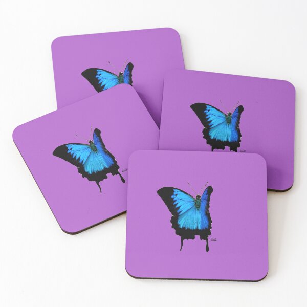 Item preview, Morpho Butterfly on Violette / Swiss Artwork Photography designed and sold by Raphael Wolf.