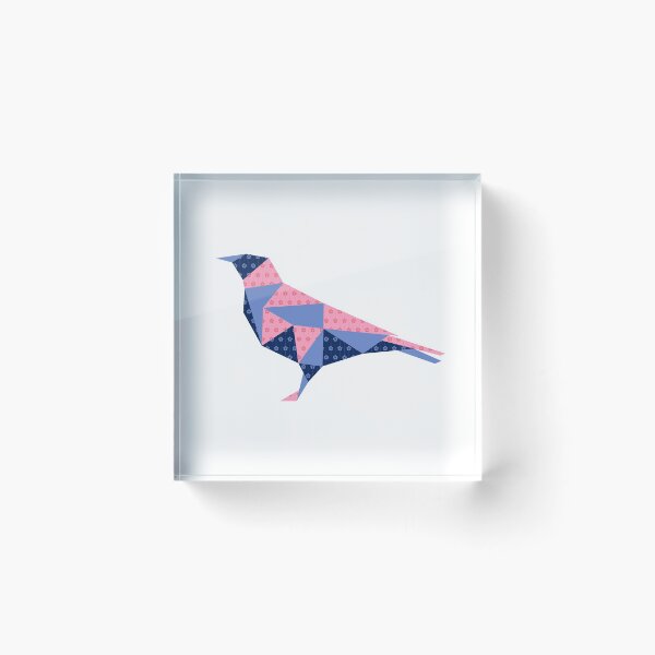 Item preview, Just a Girl Who Loves Tiny Peckers Blue Pink Bird designed and sold by UPSTORE-RB.