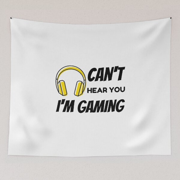 Item preview, can't hear you I'm gaming Headset Graphic Video Games |Gamer Gift Funny  designed and sold by Artystico  ⭐⭐⭐⭐⭐.