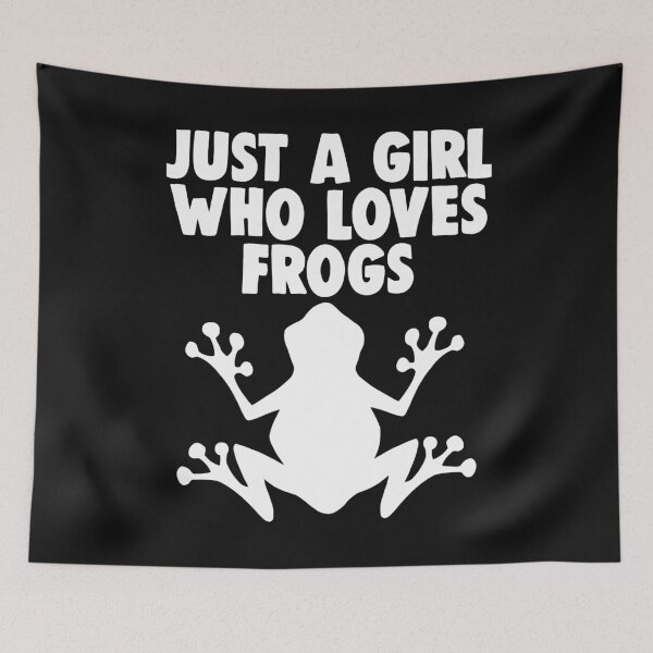 Item preview, Just A Girl Who Loves Frogs designed and sold by Bendthetrend.