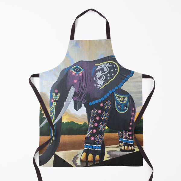Item preview, Sunset electric forest elephant designed and sold by Asadain.