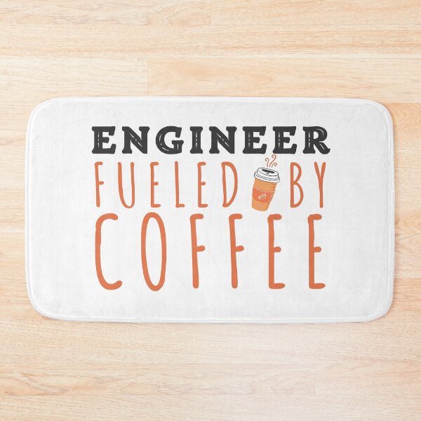 Item preview, Engineer Fueled By Coffee, Funny Gift For Engineers Coffee Lovers designed and sold by 24FAHSION.