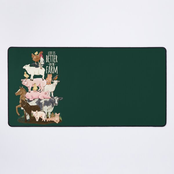 Country Girl, Farm Animal Love Desk Mat