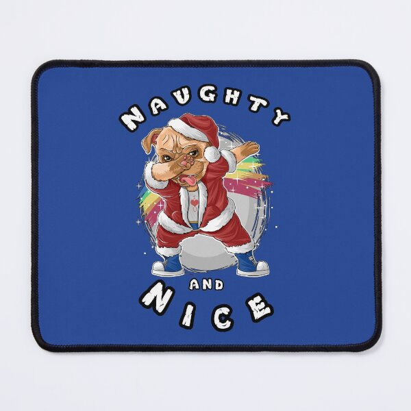 Item preview, Dabbing Santa Pug Naughty And Nice designed and sold by aventi24.