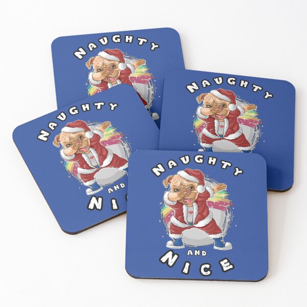 Item preview, Dabbing Santa Pug Naughty And Nice  designed and sold by aventi24.