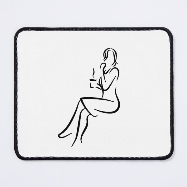 Item preview, Elegant Lady Minimalist Line Drawing designed and sold by RyanDraws.