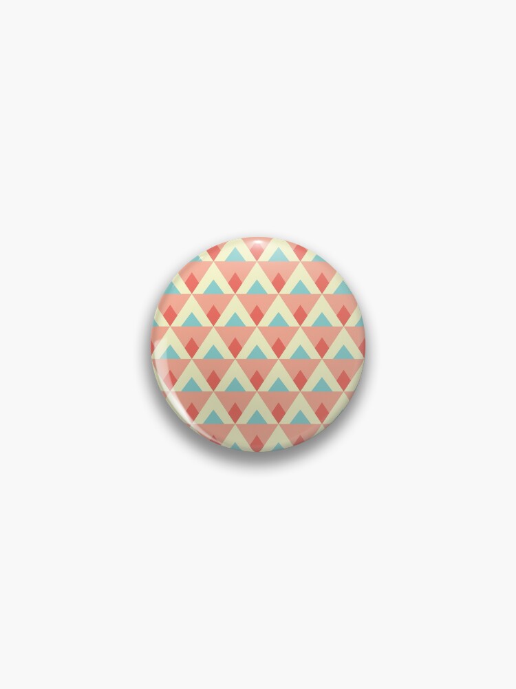 Thumbnail 1 of 3, Pin, Triangles and diamonds designed and sold by petitspixels.