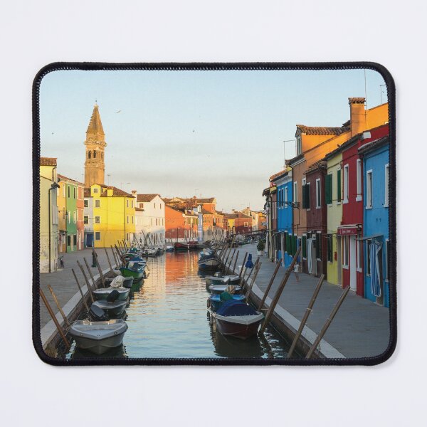 Item preview, Jewel-toned Island - Isola di Burano Fishermen Boats and Homes designed and sold by Georgia Mizuleva.