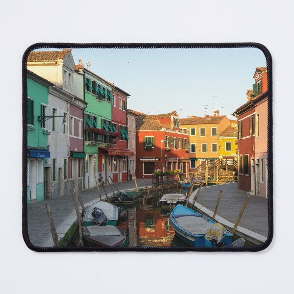Item preview, Jewel-toned Island - Isola di Burano Canal Curve designed and sold by Georgia Mizuleva.
