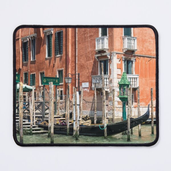 Item preview, Vivid Venetian Accents - Gondola Traghetto di San Toma on the Grand Canal designed and sold by Georgia Mizuleva.