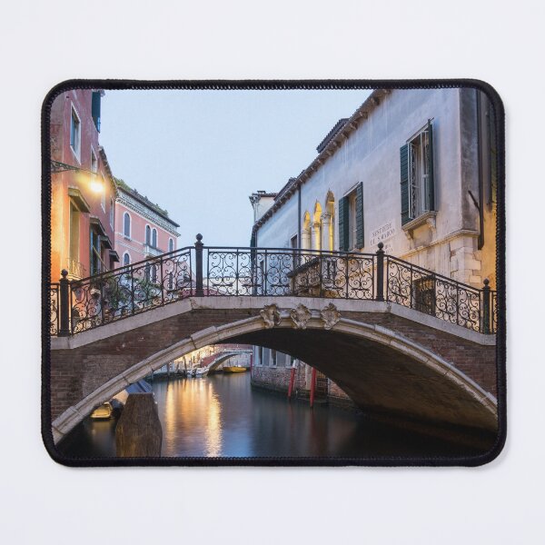 Item preview, The Magic of Small Canals in Venice Italy - Beneath a Charismatic Wrought Iron Bridge designed and sold by Georgia Mizuleva.