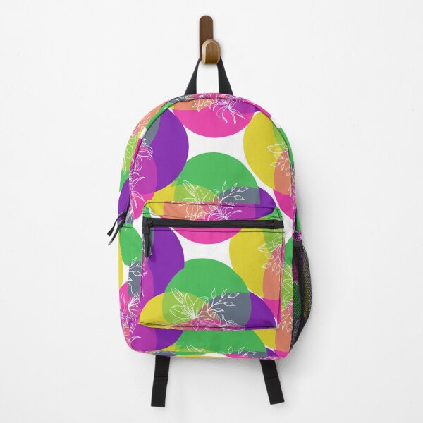 Item preview, Colourful Circles Pattern with an Illustration Flower designed and sold by BeatyinChaos.