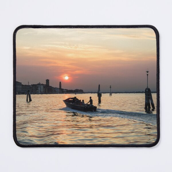 Item preview, Powerboating to Venice Italy - Silky Venetian Lagoon at Sunset designed and sold by Georgia Mizuleva.