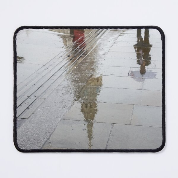 Item preview, Rainy London Reflections - Trafalgar Square and St Martin-in-the-Fields Belltower designed and sold by Georgia Mizuleva.