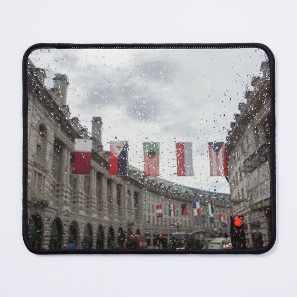 Item preview, Rainy London - Regent Street Multinational Flags designed and sold by Georgia Mizuleva.