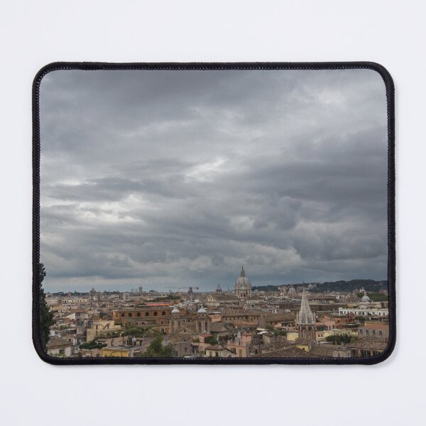 Item preview, Gallivanting Around in Rome Italy - Tempestuous Sky Over the Campanile Studded Skyline designed and sold by Georgia Mizuleva.