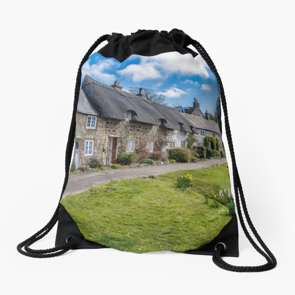 Daffodils At Winkle Street Isle Of Wight Drawstring Bag