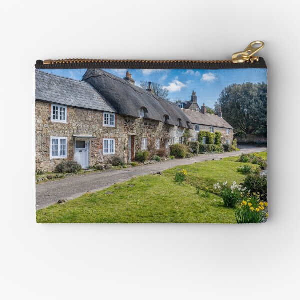 Daffodils At Winkle Street Isle Of Wight Zipper Pouch