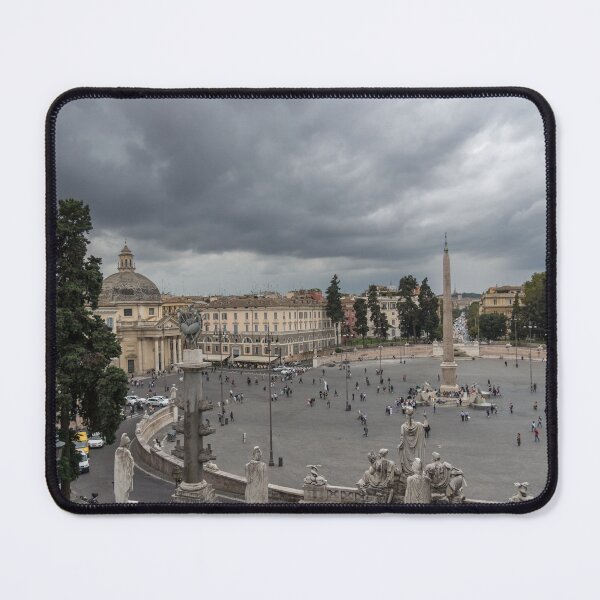 Item preview, Gallivanting Around in Rome Italy - Tempestuous Sky Over Piazza del Popolo designed and sold by Georgia Mizuleva.