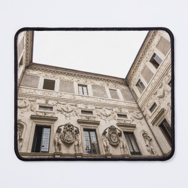 Item preview, Palatial Courtyard - Opulent Walls with Statues Reliefs Friezes and Coats of Arms designed and sold by Georgia Mizuleva.