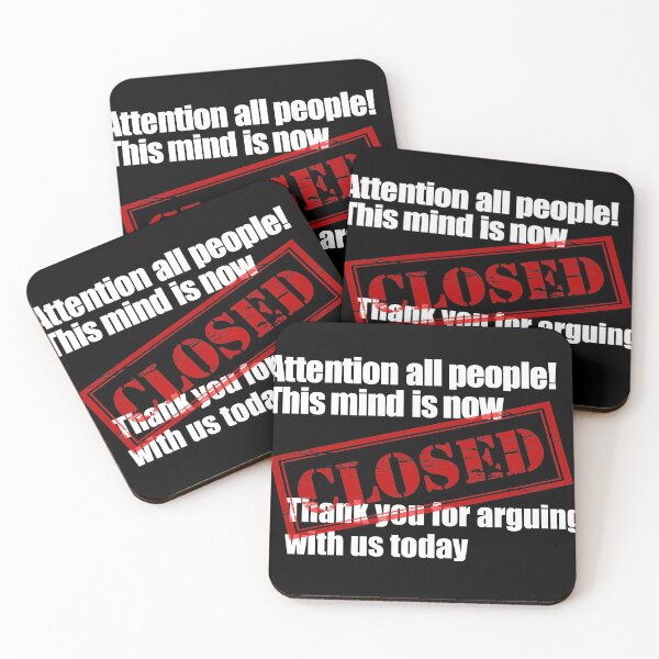 Item preview, Closed Attention all people! This mind is now closed! designed and sold by MisterSippi.