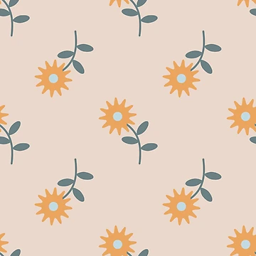 Artwork thumbnail, Radiant flower pattern by RafaelLima7