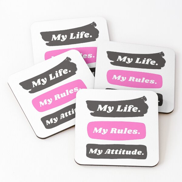 Item preview, My life my rules my attitude designed and sold by TopStyles.