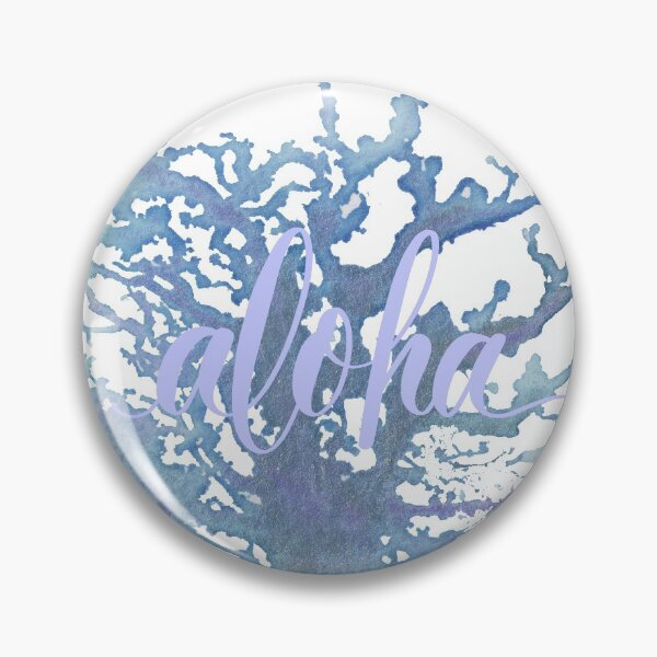 Item preview, Blue-Purple Coral Watercolor Hawaii Ocean Inspired Artwork designed and sold by Handwritten Aloha.