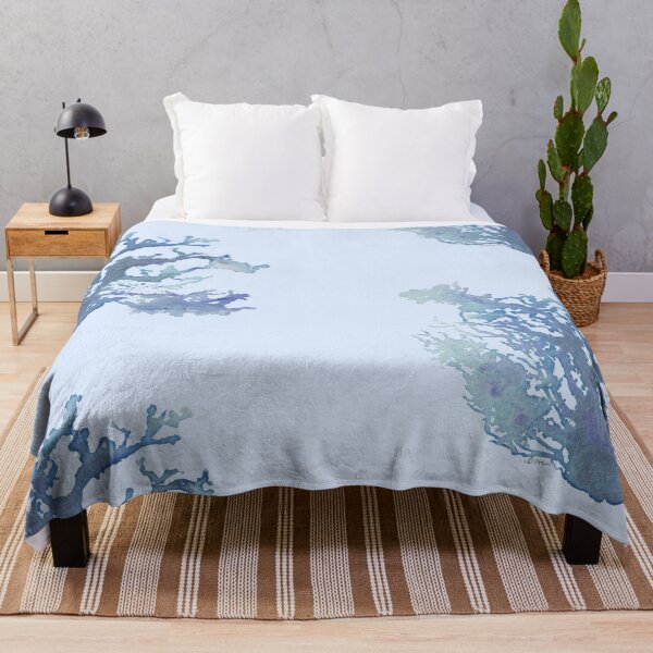 Item preview, Blue-Purple Coral Watercolor Hawaii Ocean Inspired Artwork designed and sold by Handwritten Aloha.