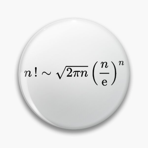 Item preview, stirling approximation of factorial, calculus and math designed and sold by NoetherSym.