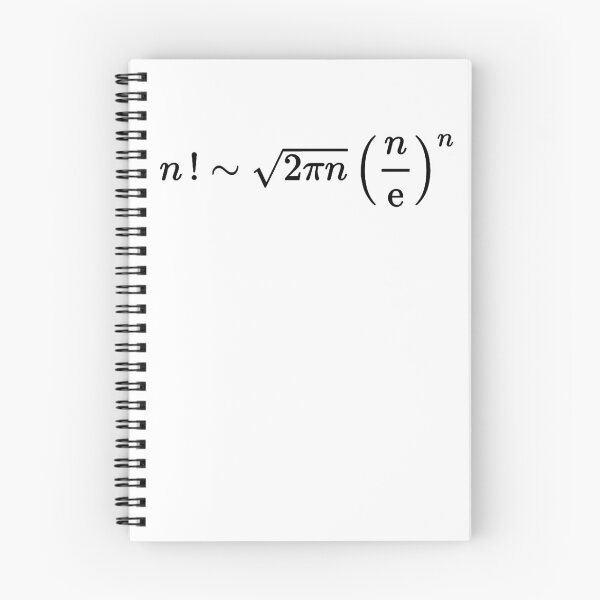 Item preview, stirling approximation of factorial, calculus and math designed and sold by NoetherSym.