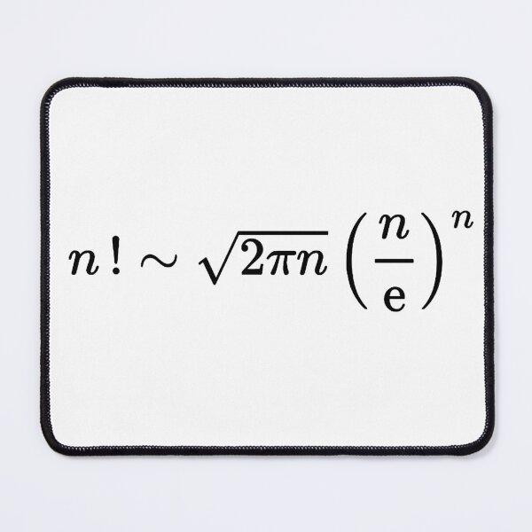 Item preview, stirling approximation of factorial, calculus and math designed and sold by NoetherSym.