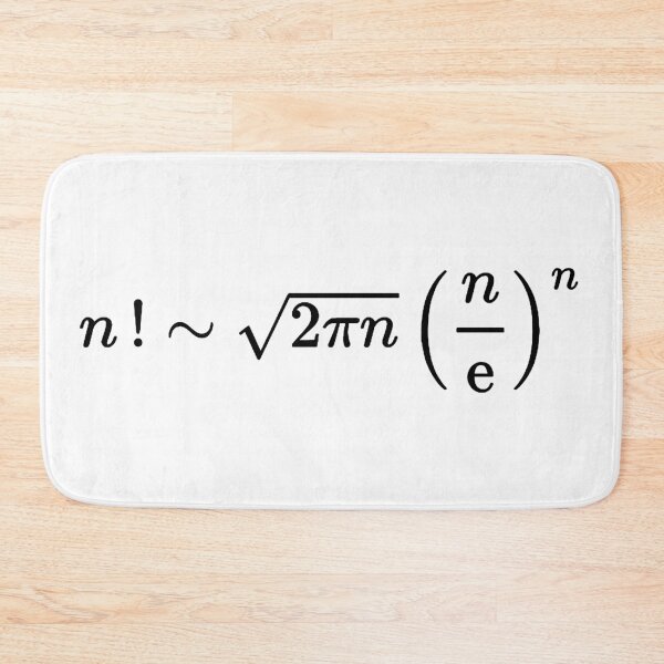 Item preview, stirling approximation of factorial, calculus and math designed and sold by NoetherSym.