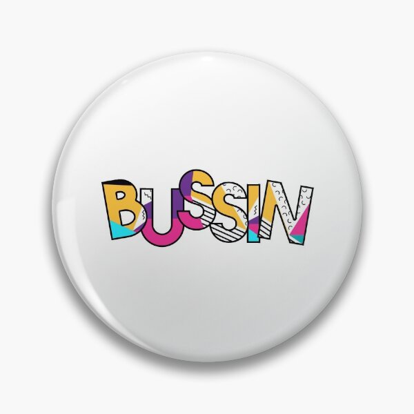 Item preview, bussin' gen z meme phrase 80's pattern designed and sold by Captain-Jackson.