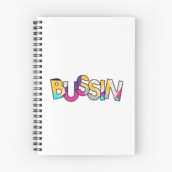 Item preview, bussin' gen z meme phrase 80's pattern designed and sold by Captain-Jackson.