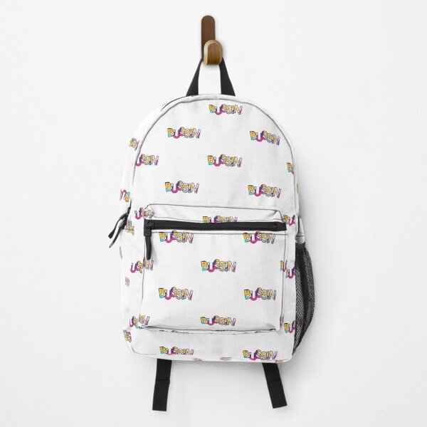 Item preview, bussin' gen z meme phrase 80's pattern designed and sold by Captain-Jackson.