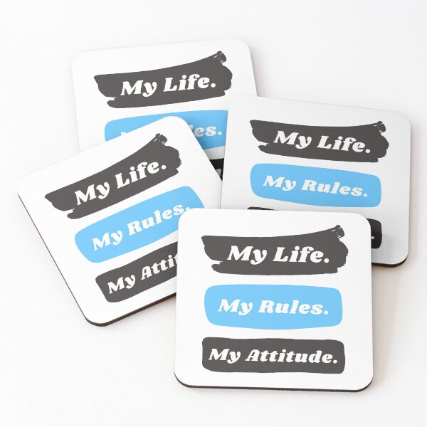 Item preview, My life my rules my attitude designed and sold by TopStyles.