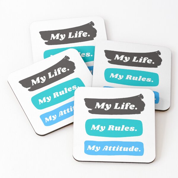 Item preview, My life my rules my attitude designed and sold by TopStyles.
