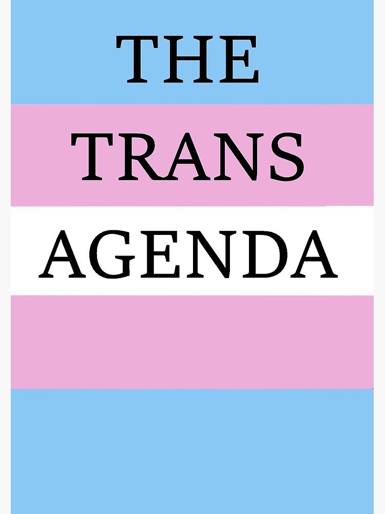 "The Trans Agenda" Spiral Notebook By Tesdeathray | Redbubble