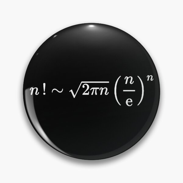 Item preview, Stirling approximation of factorial, calculus and math designed and sold by NoetherSym.