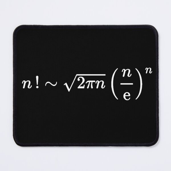 Item preview, Stirling approximation of factorial, calculus and math designed and sold by NoetherSym.