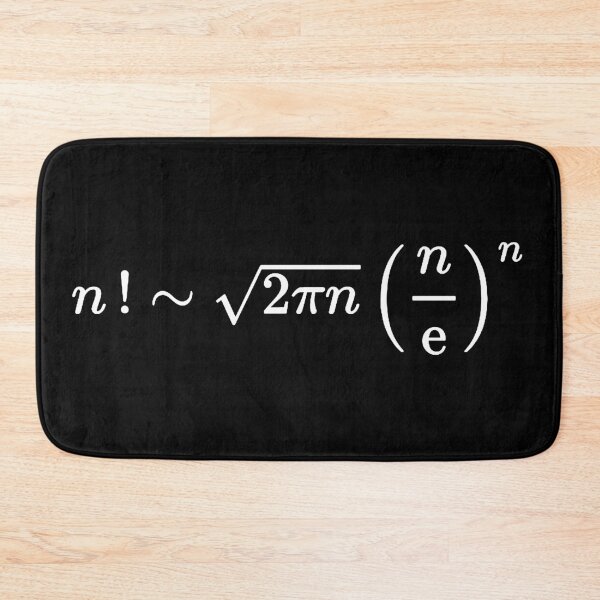 Item preview, Stirling approximation of factorial, calculus and math designed and sold by NoetherSym.